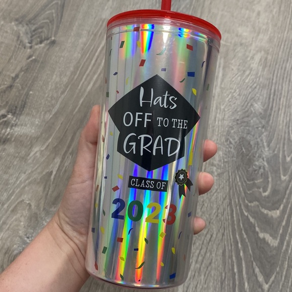 🆑 Graduate 2023 Tumbler with Straw NEW - Picture 1 of 4